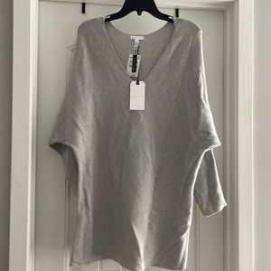 Leith gray v-neck sweater dress